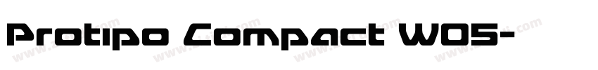 Protipo Compact W05字体转换